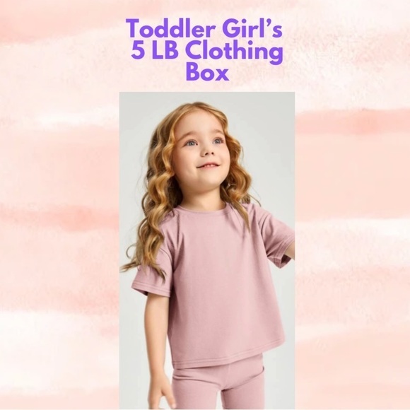 Toddler Girls 5 LB Clothing Box Sizes 3T or 4T 30-40 items